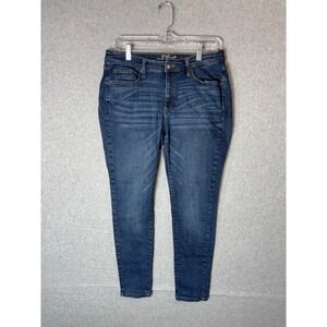 Universal Thread Jeans Women's 10/30S Stretch Curvy Skinny Med Wash‎ Mid-rise